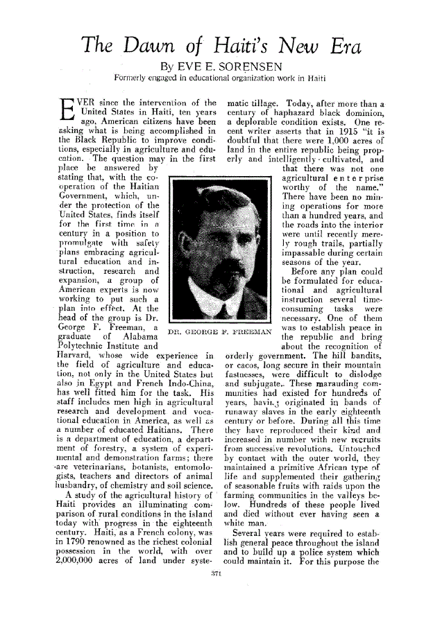 First page of The Dawn of Haiti’s New Era