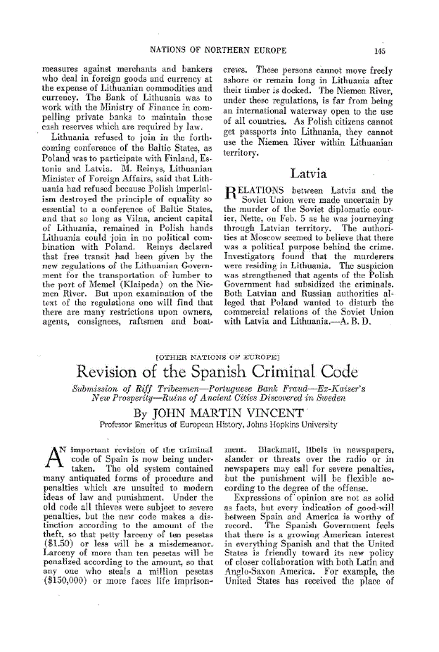 First page of Revision of the Spanish Criminal Code