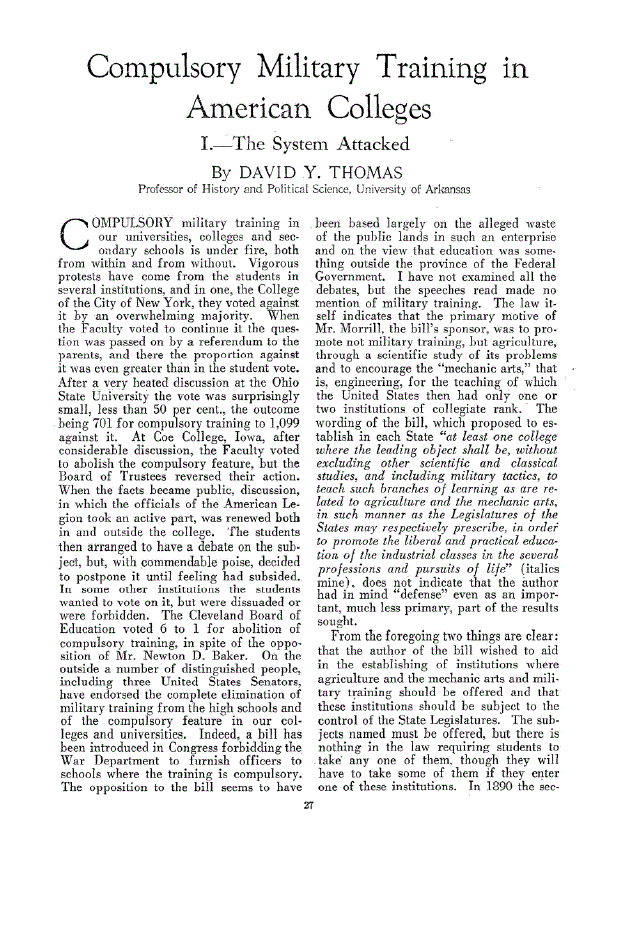 First page of I.—The System Attacked