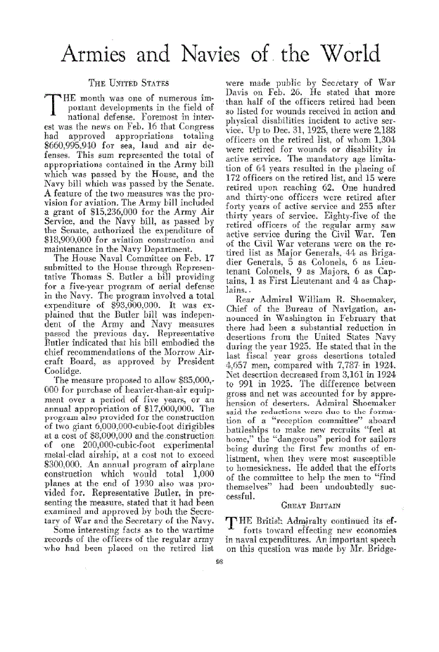 First page of Armies and Navies of the World