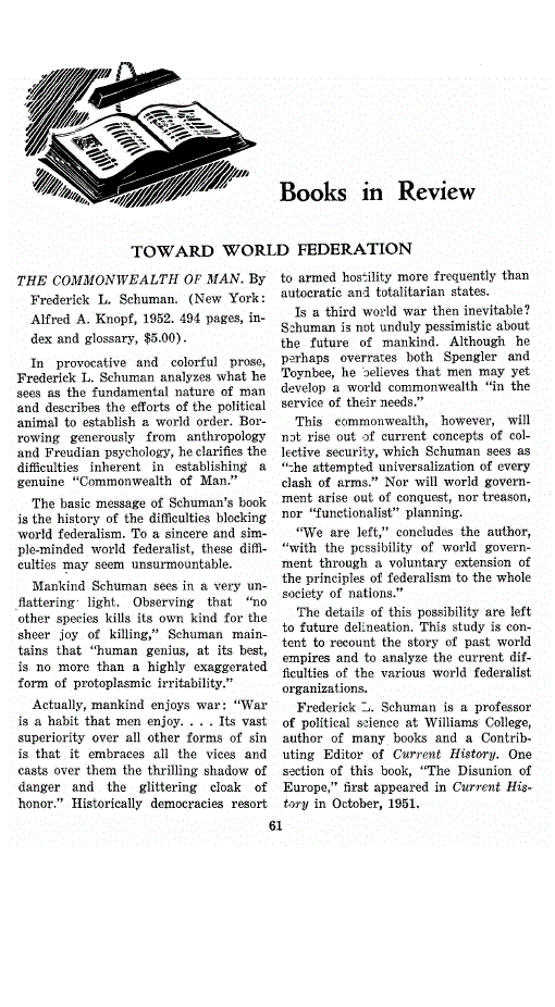 First page of Books in Review