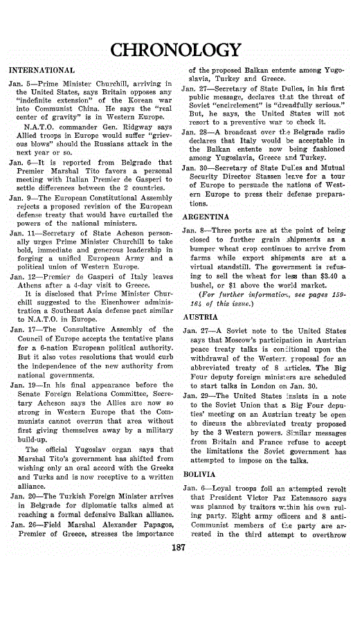 First page of Chronology