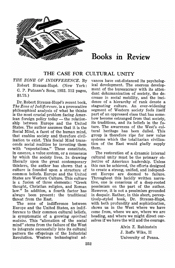 First page of Books in Review