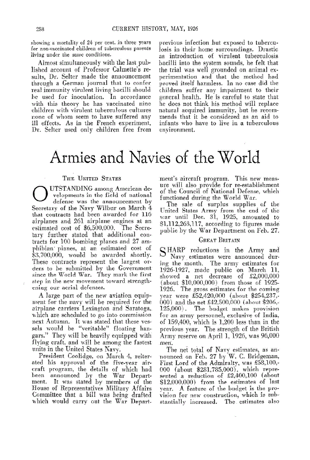 First page of Armies and Navies of the World