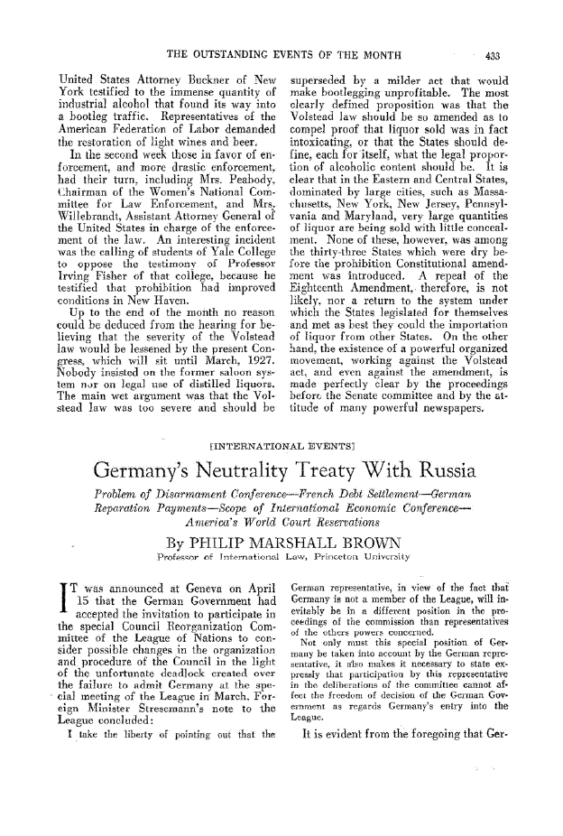 First page of Germany’s Neutrality Treaty With Russia