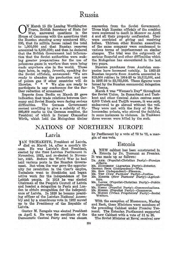 First page of Russia