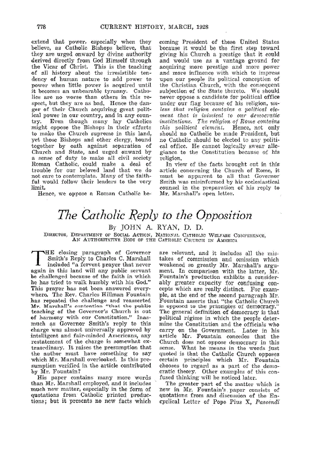 First page of The Catholic Reply to the Opposition