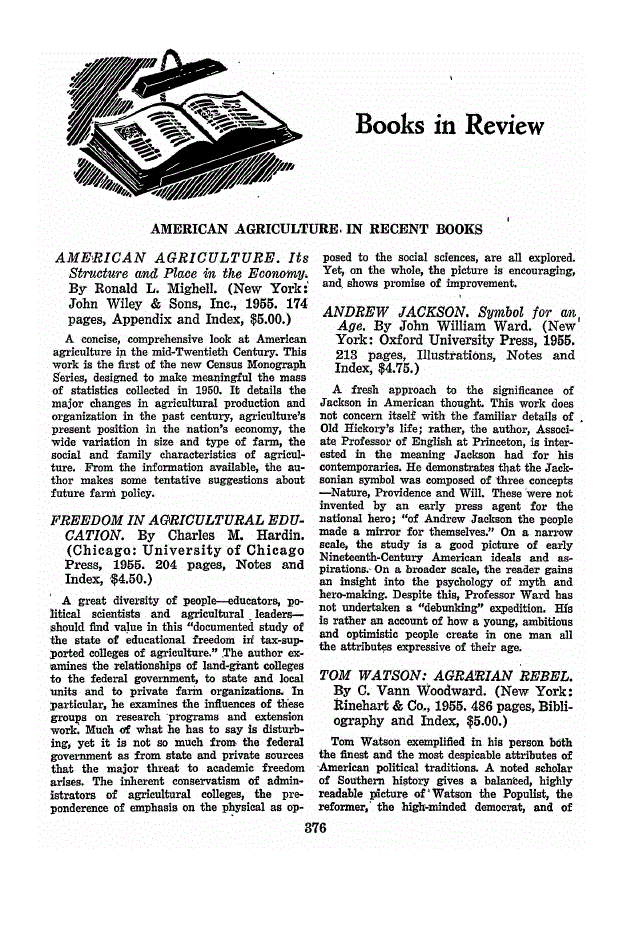First page of Books in Review
