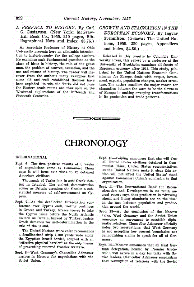 First page of Chronology