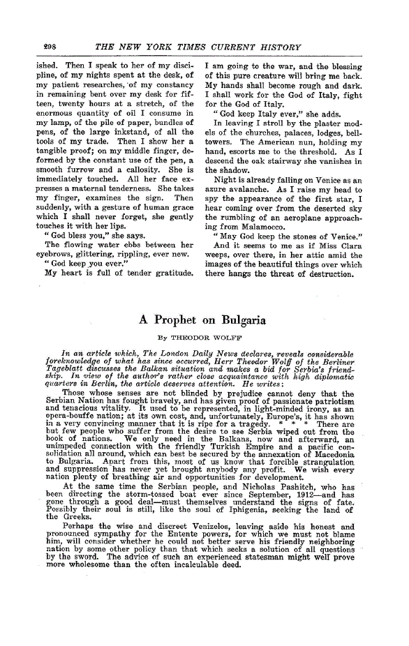 First page of A Prophet on Bulgaria