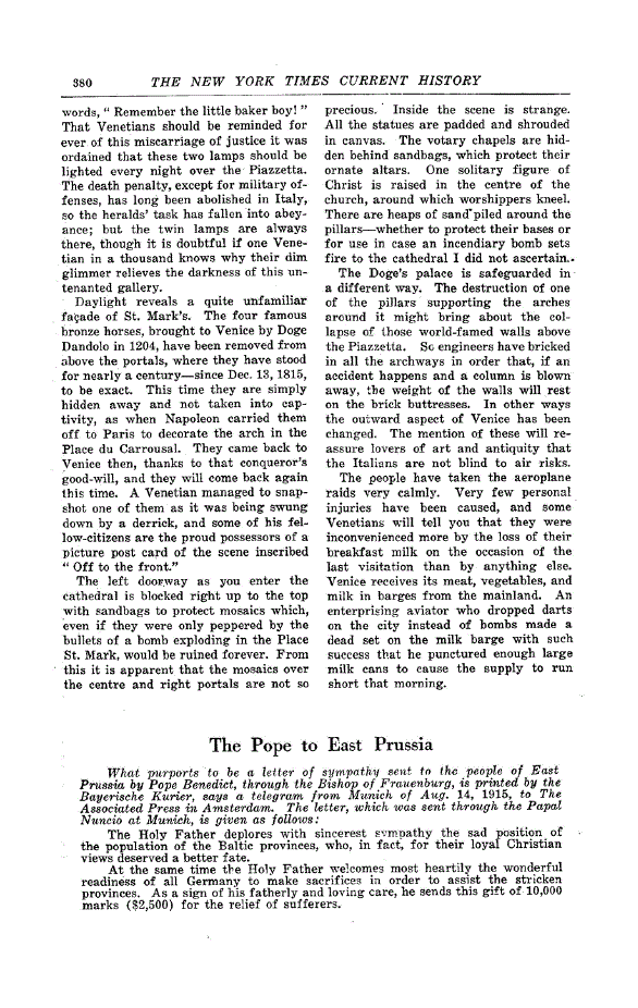 First page of The Pope to East Prussia