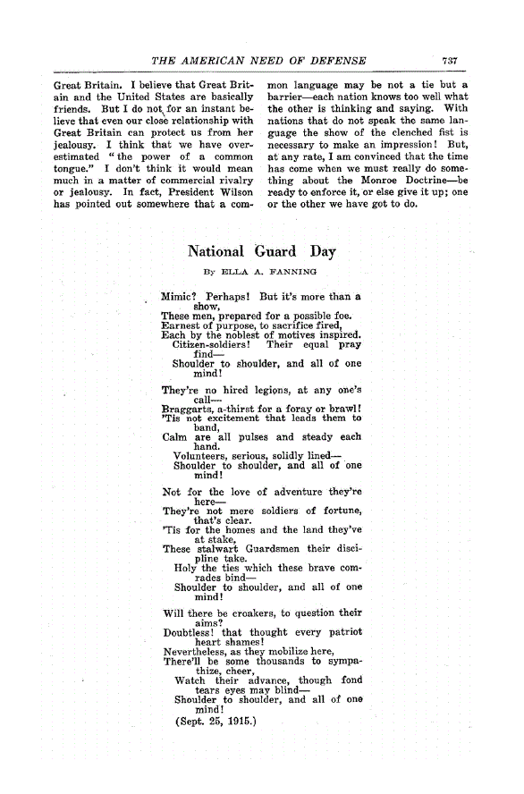 First page of National Guard Day