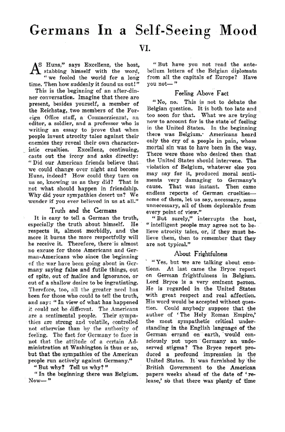 First page of Germans in a Self-Seeing Mood VI.