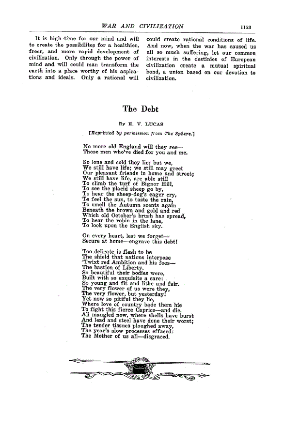 First page of The Debt