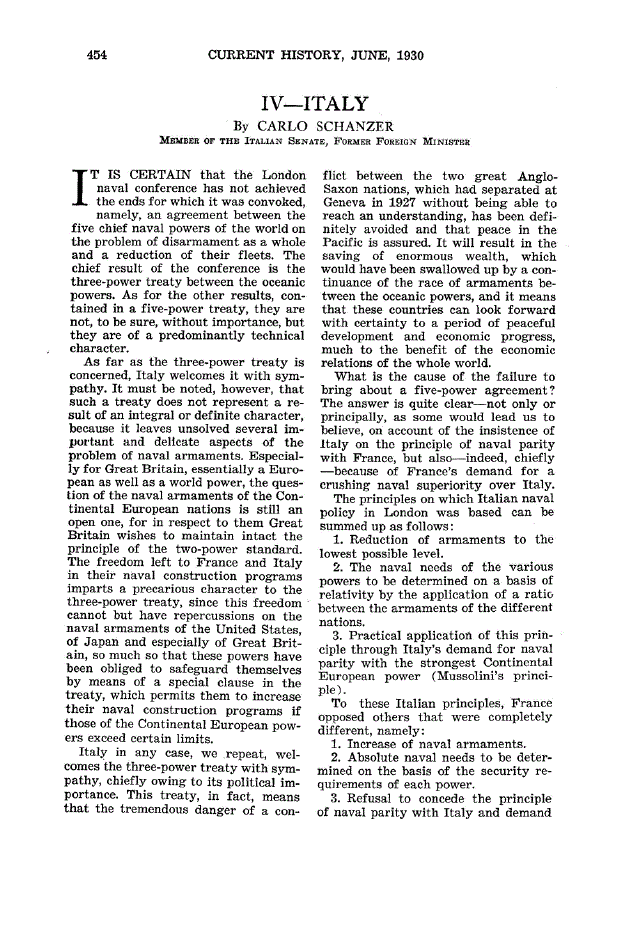 First page of IV—Italy