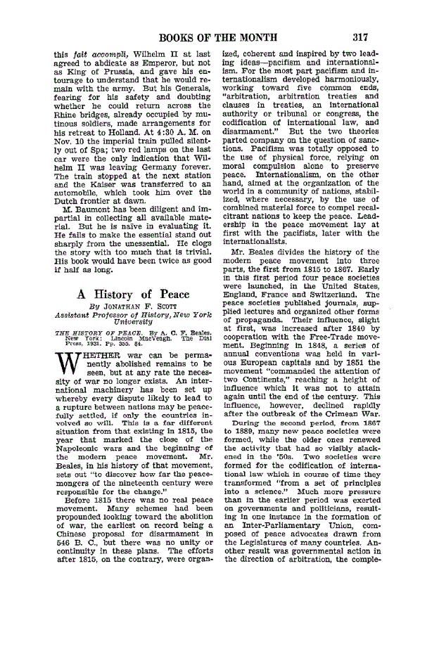 First page of A History of Peace