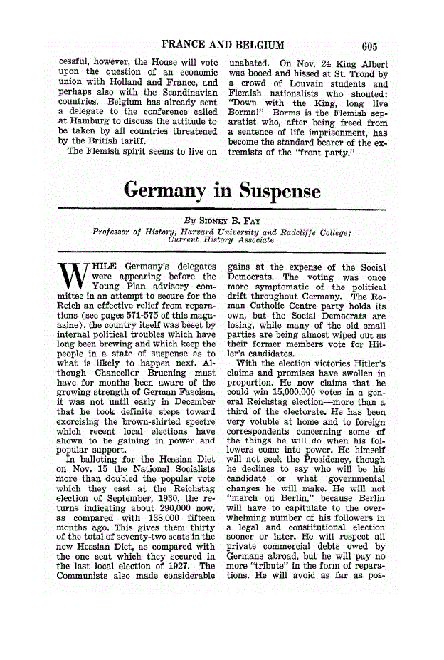 First page of Germany in Suspense