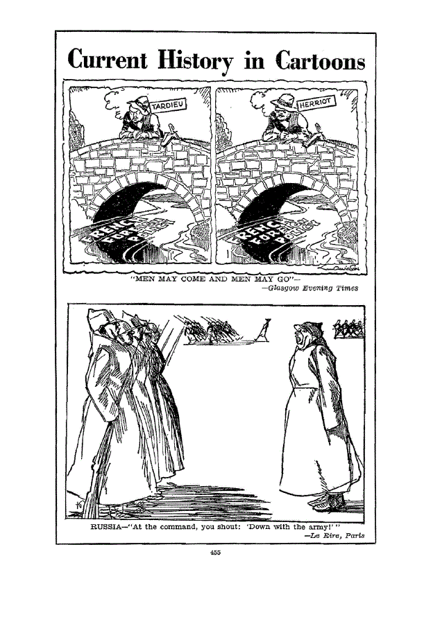 First page of Current History in Cartoons