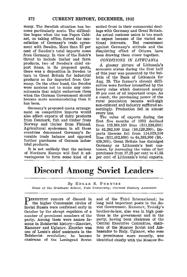 First page of Discord Among Soviet Leaders