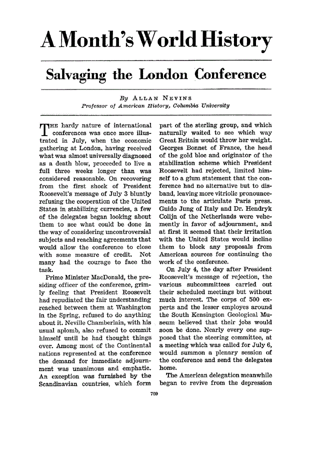 First page of Salvaging the London Conference