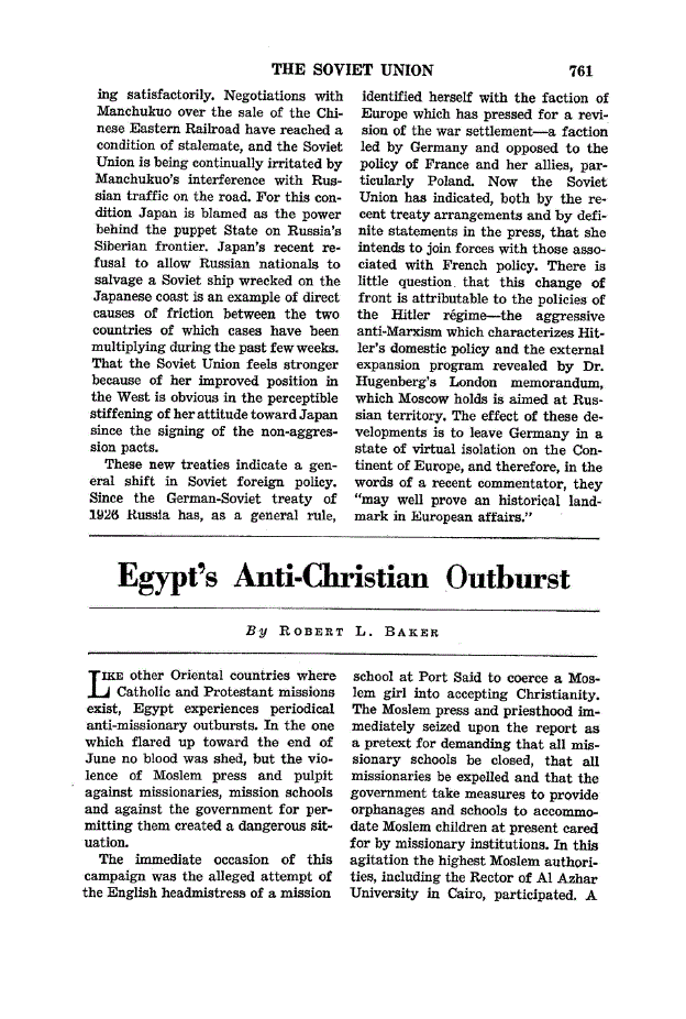 First page of Egypt’s Anti-Christian Outburst