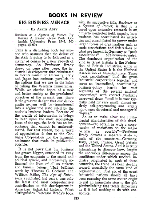 First page of Books in Review