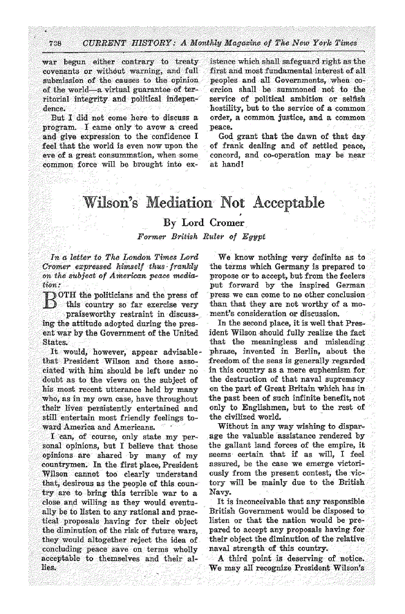 First page of Wilson’s Mediation not Acceptable