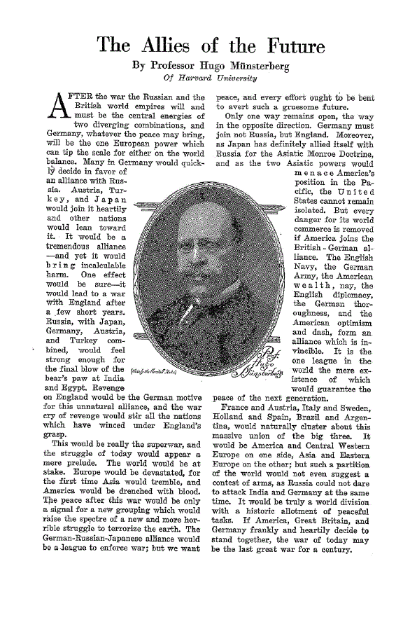 First page of The Allies of the Future