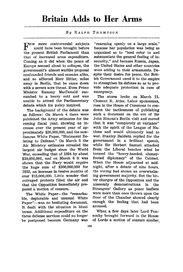 First page of Britain Adds to Her Arms