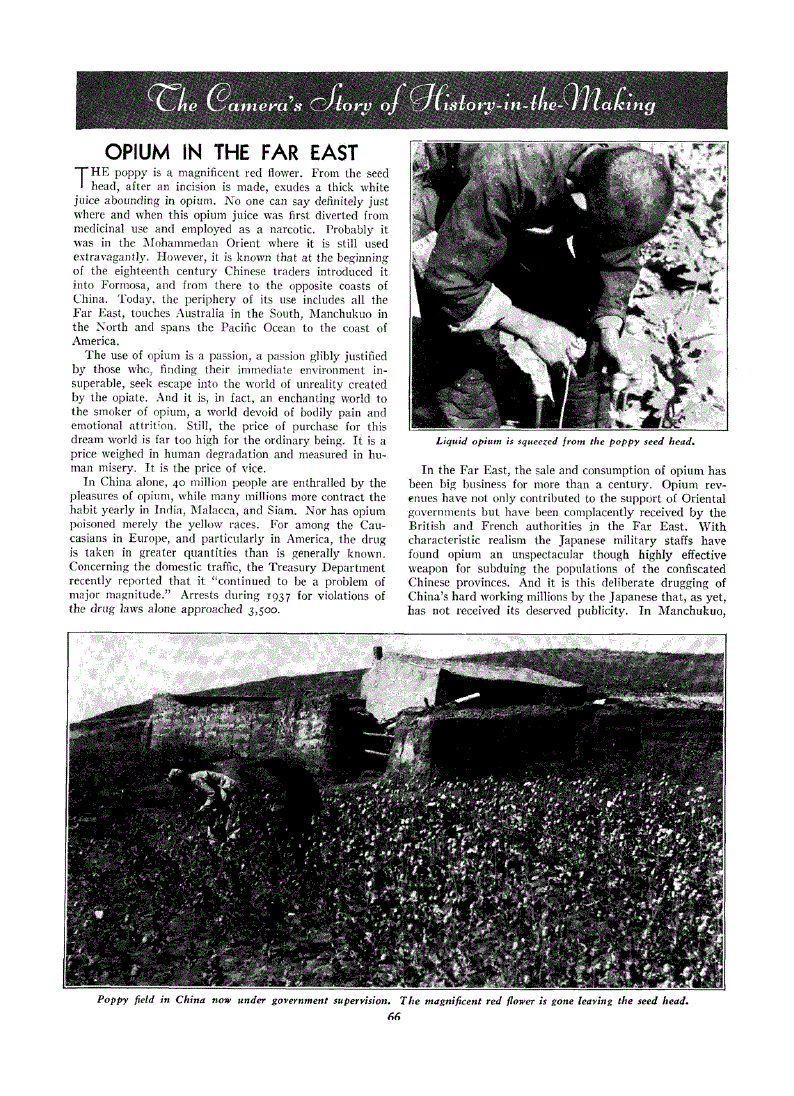 First page of Opium in the Far East