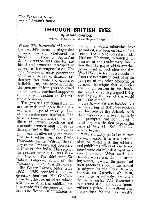 First page of Through British Eyes