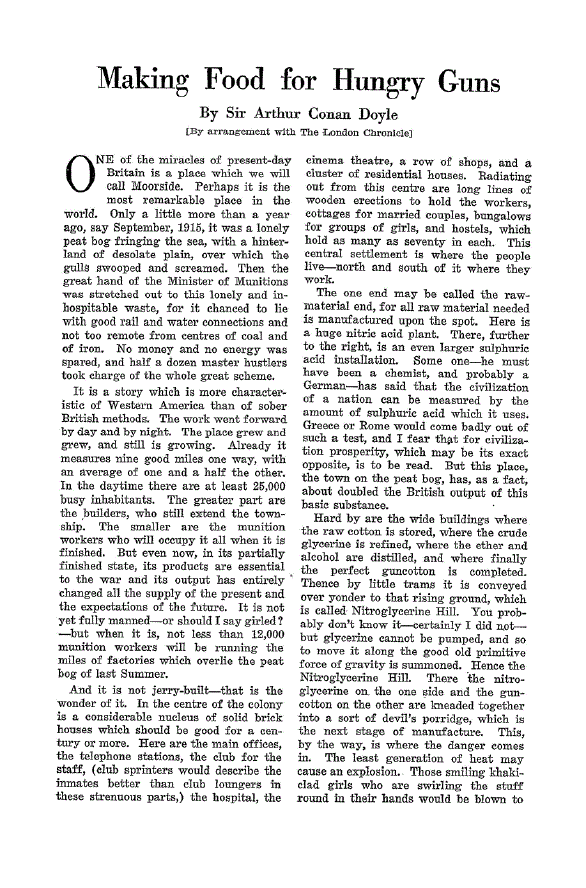 First page of Making Food for Hungry Guns