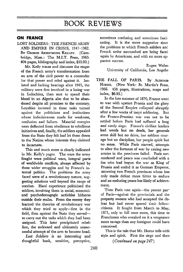 First page of On France