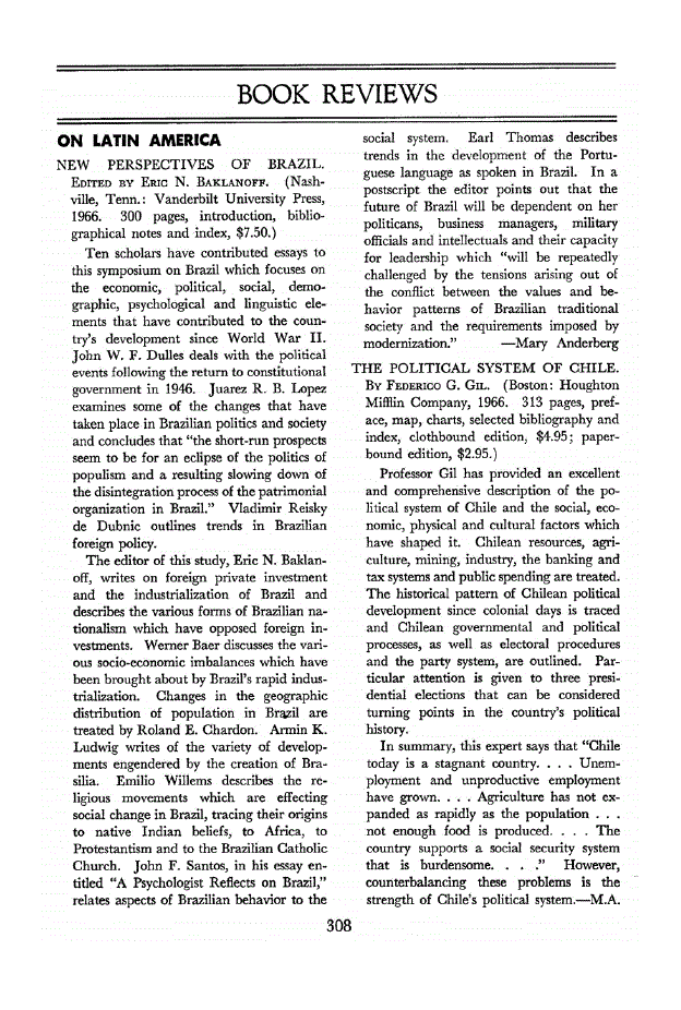 First page of On Latin America