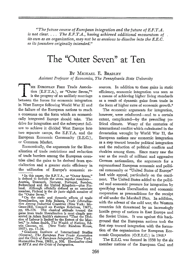 First page of The “Outer Seven” at Ten