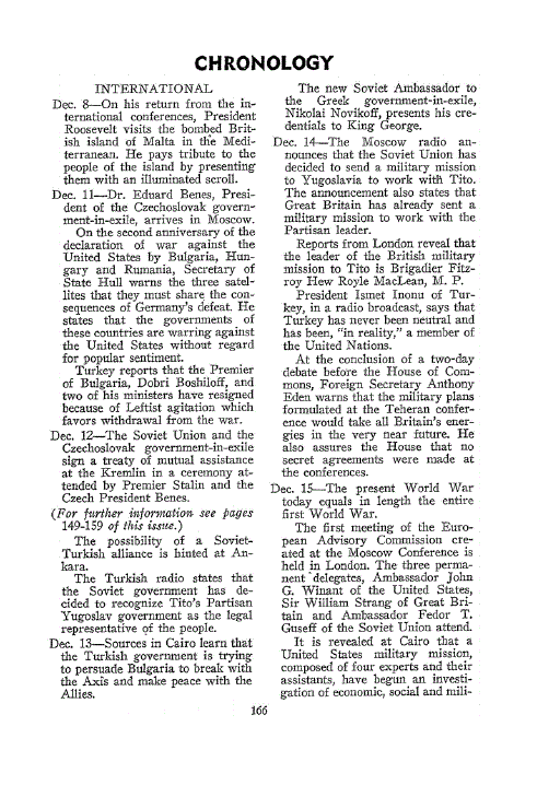 First page of Chronology