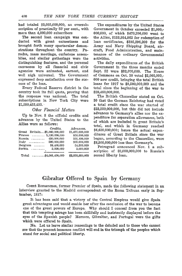 First page of Gibraltar Offered to Spain by Germany