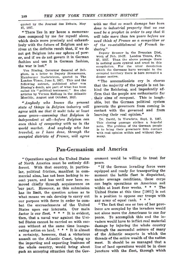 First page of Pan-Germanism and America
