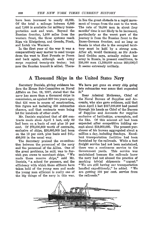 First page of A Thousand Ships in the United States Navy