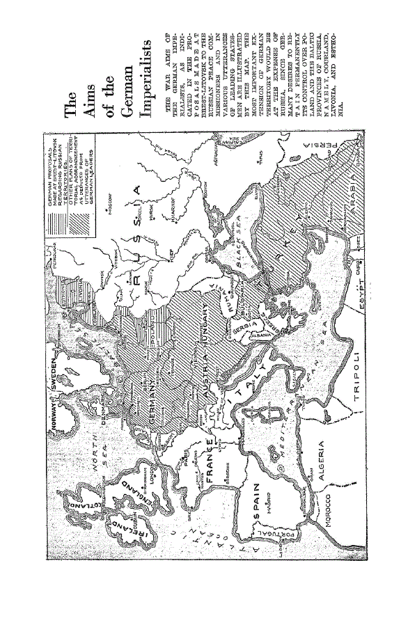 First page of The Aims of the German Imperialists