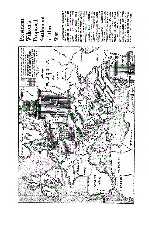 First page of President Wilson’s Proposed Settlement of the War