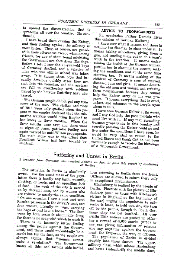 First page of Suffering and Unrest in Berlin