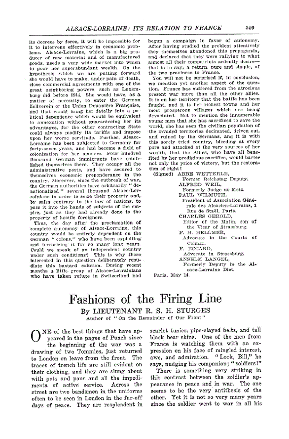 First page of Fashions of the Firing Line