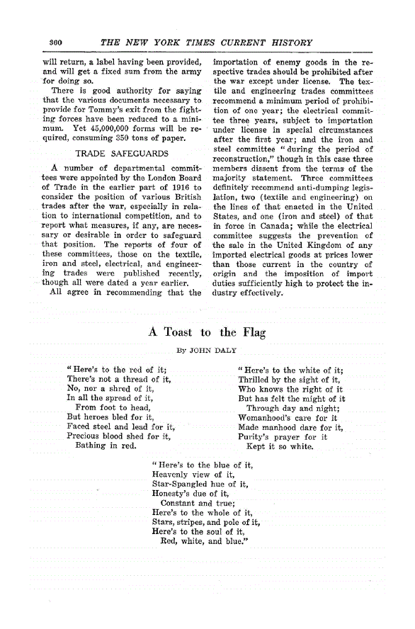 First page of A Toast to the Flag