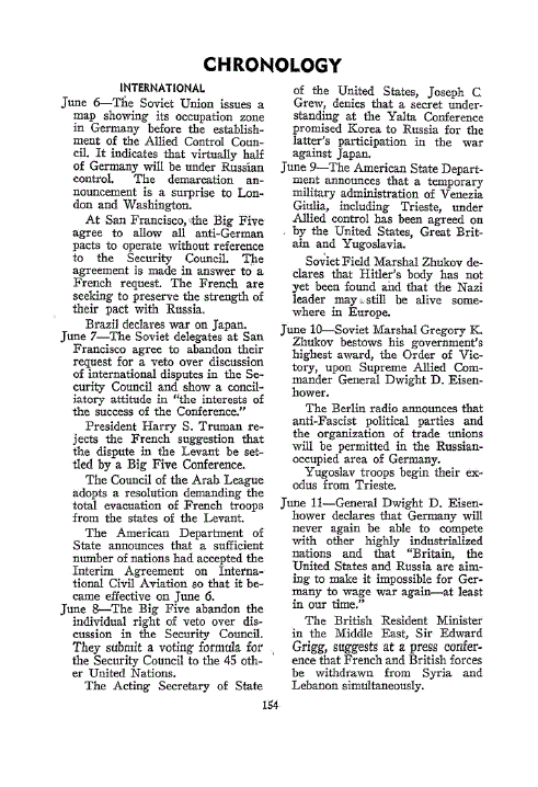 First page of Chronology