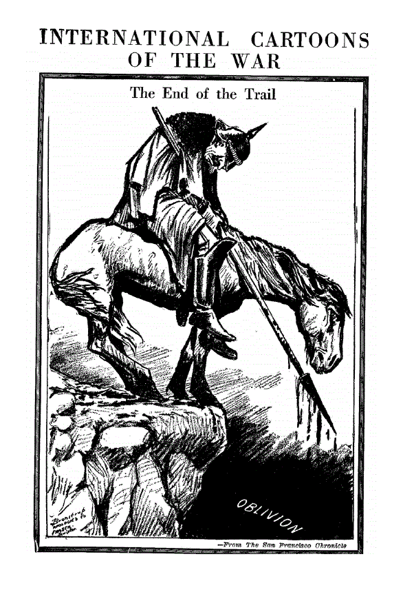 First page of International Cartoons of the War