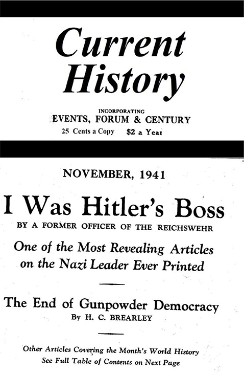Current History Cover Image for Volume 1.1941, Issue 3