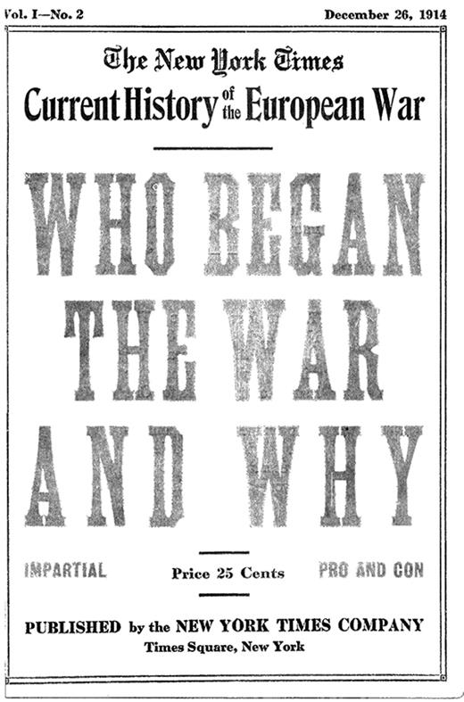 Current History Cover Image for Volume 1, Issue 2