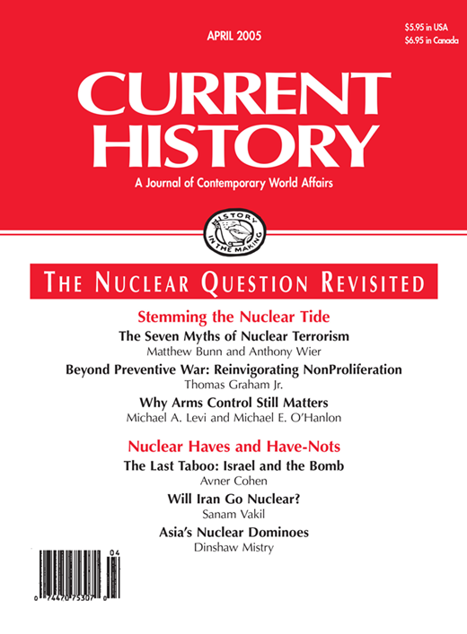 Current History Cover Image for Volume 104, Issue 681