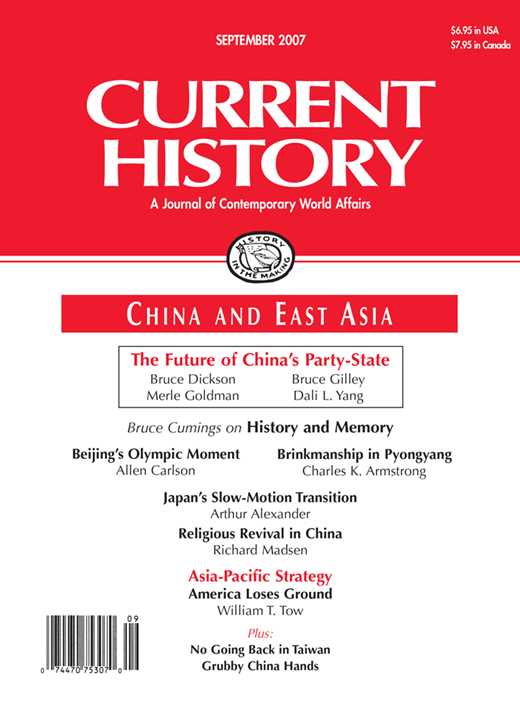 Current History Cover Image for Volume 106, Issue 701